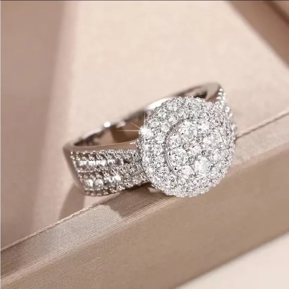 Romantic 925 silver engagement ring - Picture 4 of 6